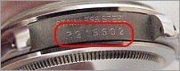Serial number on Rolex