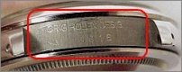Reference number on Rolex