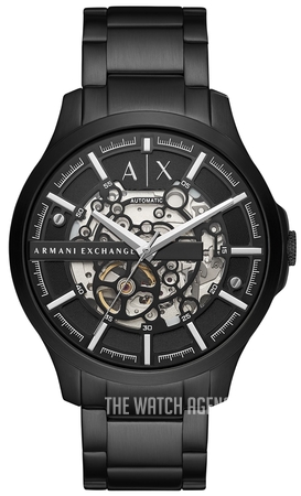 armani exchange hampton black watch