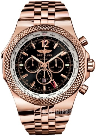 breitling bentley gmt gold