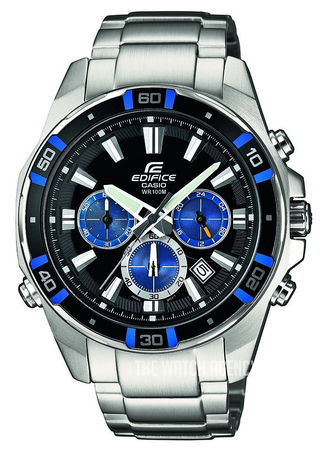 casio edifice black blue