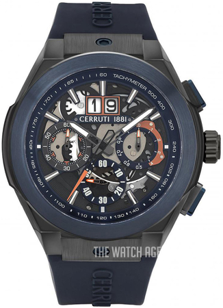 CERRUTI 1881 SWISS QUARTZ MEN'S MINT CHRONOGRAPH WHITE DIAL