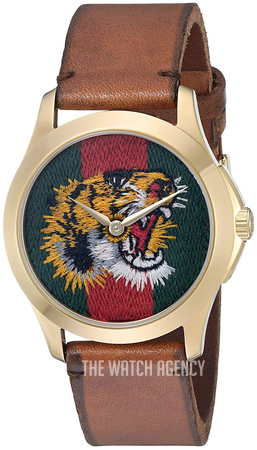腕時計その他 GUCCI Woman Watch Red YA126464A GUCCI YA126464A Quartz Women's Watch Red Dial Analog Leather