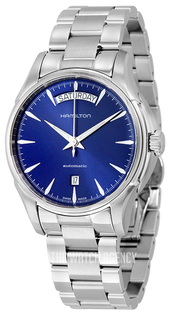hamilton jazzmaster day date blue