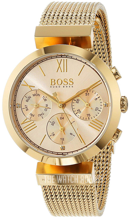 hugo boss women's watch gold