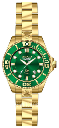 Invicta watch hotsell gold and green