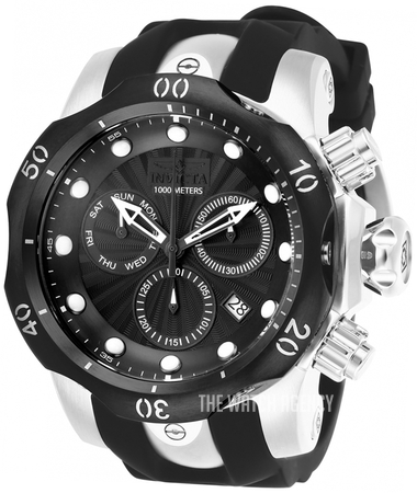 Invicta Men's Watch 19484 hotsell Venom Chronograph Carbon Fiber Dial Black Rubber Swiss