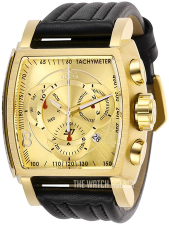 Invicta S1 Rally Yellow gold toned/Leather ref. 27949