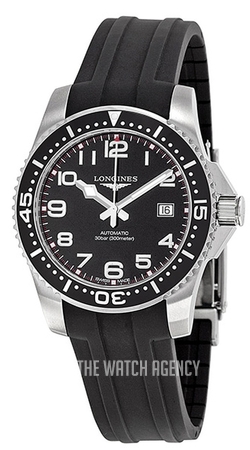 HydroConquest Black Rubber 41 mm ref. L3.689.4.53.2