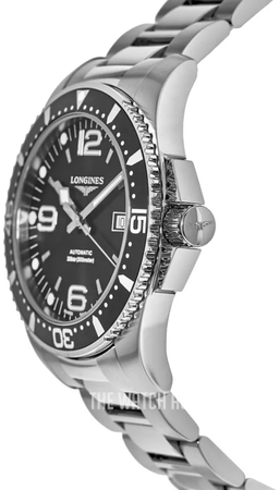 HydroConquest Black Steel 44 mm ref. L3.841.4.56.6