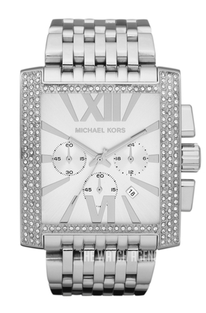 Michael kors silver square on sale watch