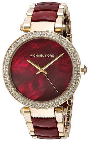 michael kors maroon watch