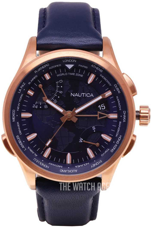 nautica world time watch