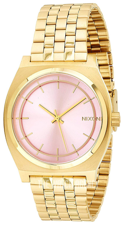 Nixon time hot sale teller pink