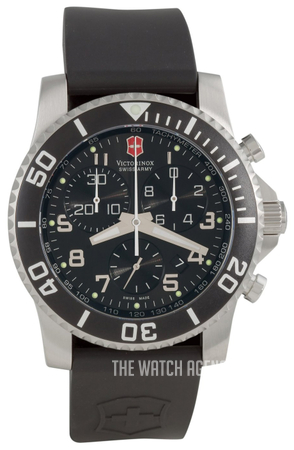 Maverick Black Dial SS Chrono Quartz Men's Watch 241431
