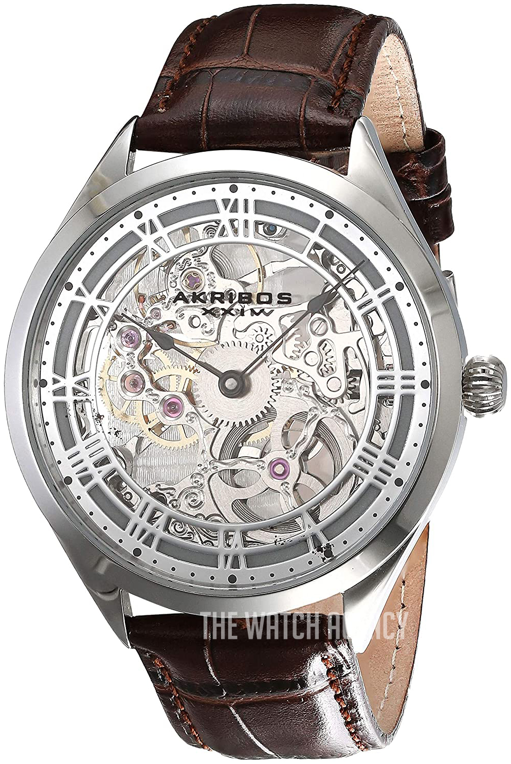 Akribos xxiv skeleton watch hot sale