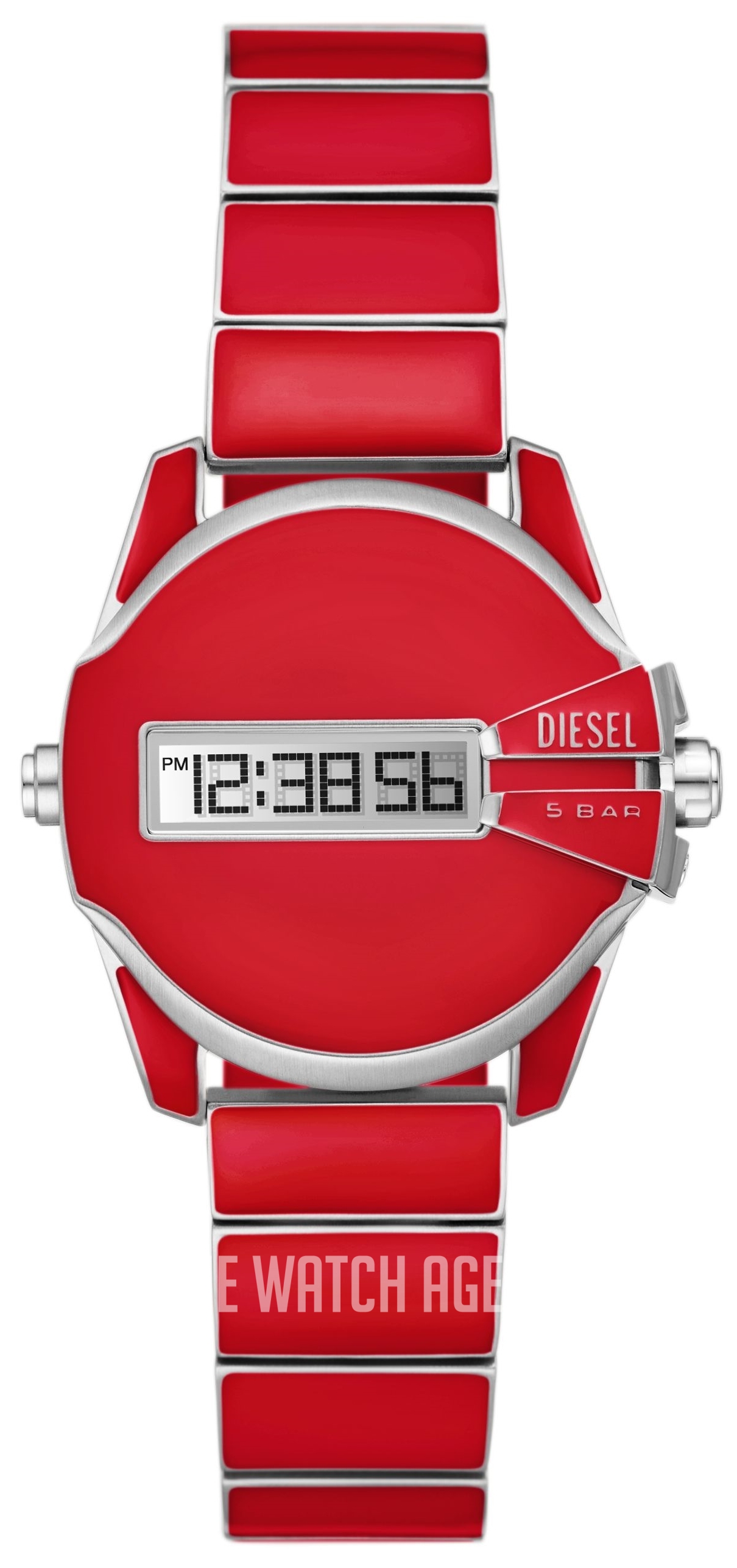 直営店☆DIESEL☆ DZ2192 Baby chief レッドエナメル ウォッチ DZ2192 Diesel Baby Chief | TheWatchAgency™