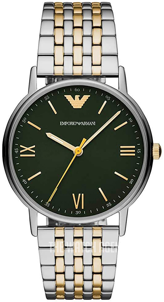 emporio armani green watch