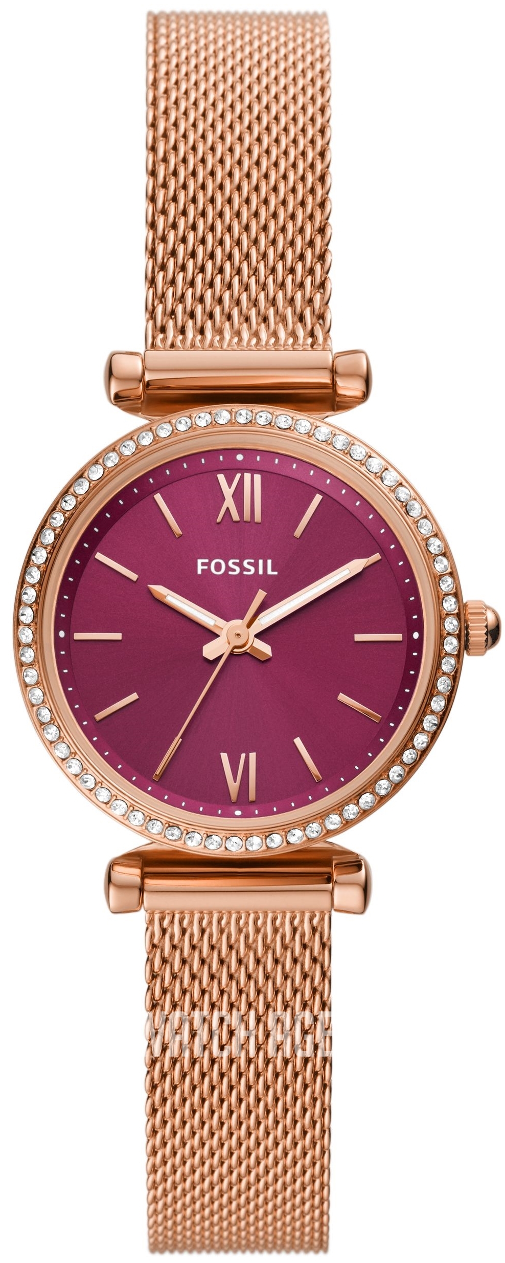 Fossil carlie cheap mini rose gold