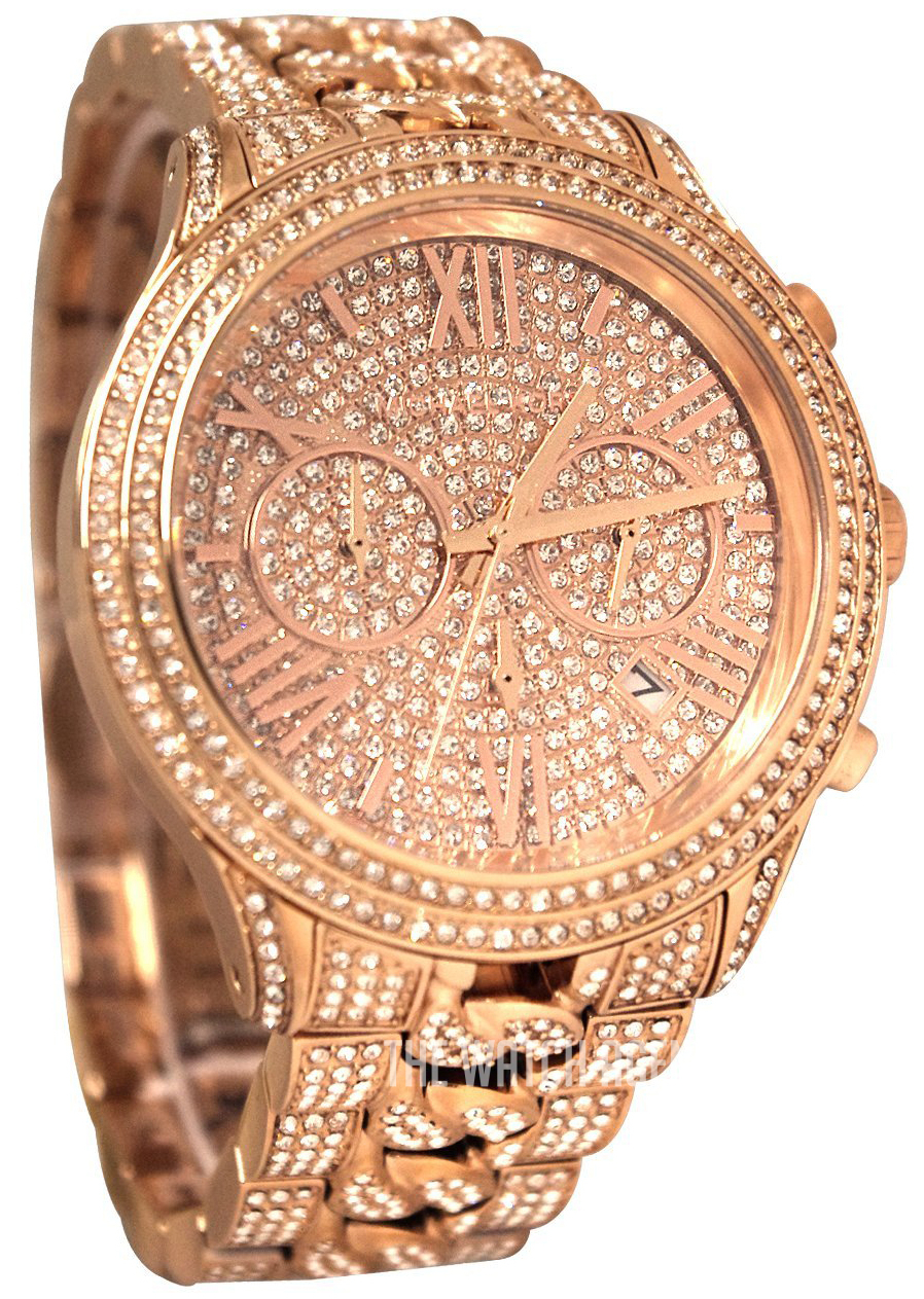 Michael kors rhinestone watch best sale