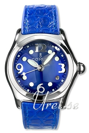 Bubble Blue Leather 36 mm ref. 039.250.20 0F03FB30R